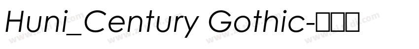 Huni_Century Gothic字体转换 Huni_Century Gothic字体转换